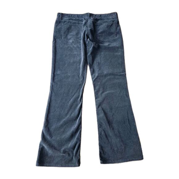 Burberry London Black Corduroy Mid Rise Bootcut Pants Women’s Size 14 Italy - Picture 2 of 9